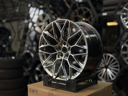 19" Y-Spaaks Hyper Black Breedset - 5x112